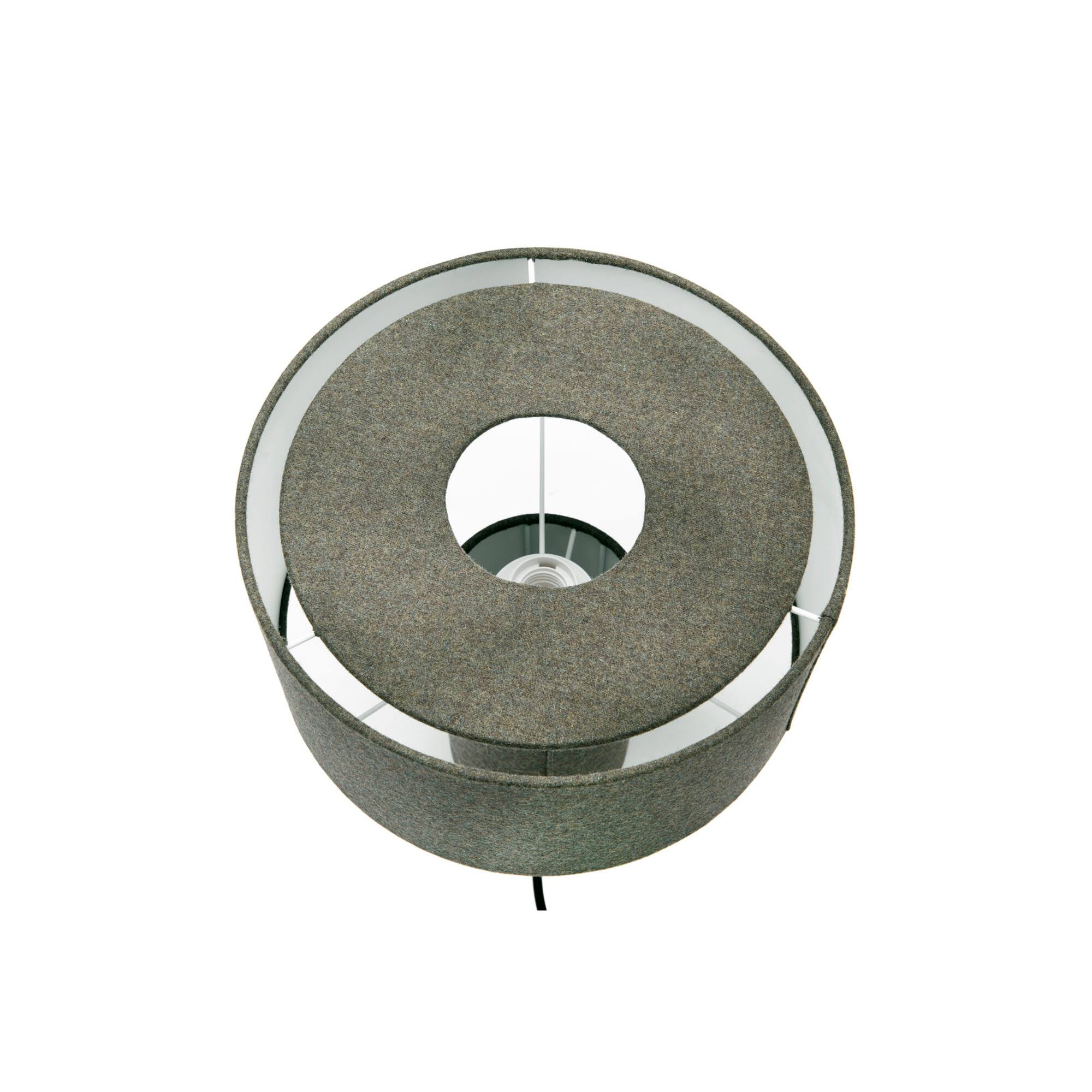 Hello Honey® Gray Wool Blend Table Lamp & Shade Set